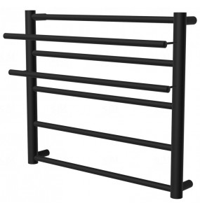 Чорна сушарка для рушників Elegant 5 RAL9005 драбинка 550x532, black
