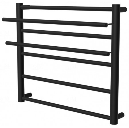 Чорна сушарка для рушників Elegant 5 RAL9005 драбинка 550x532, black
