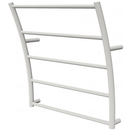 Біла рушникосушка Wave 5 RAL9016 драбинка 540x525, white