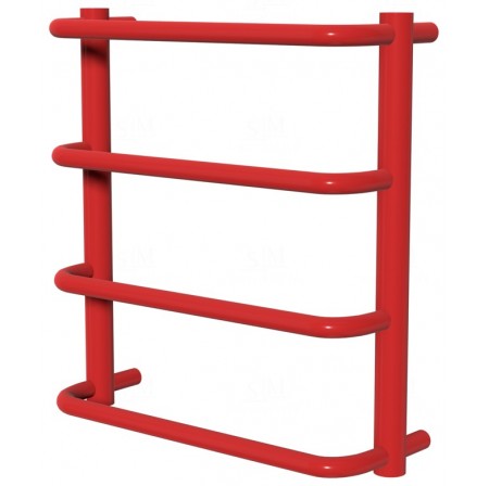 Рушникосушка Modern 4 червона RAL3020 драбинка 450x432, red