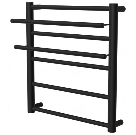 Чорна рушникосушка Elegant 5 RAL9005 драбинка 550x432, black