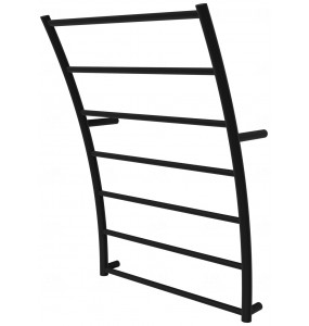 Чорна рушникосушка Wave 7 RAL9005 драбинка 740x532, black
