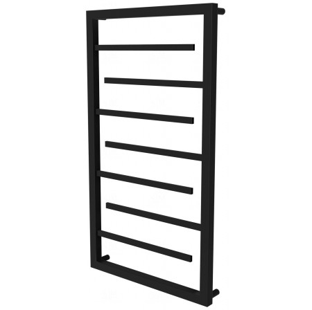 Чорна рушникосушка Prestige 7 RAL9005 драбинка 850x530, black