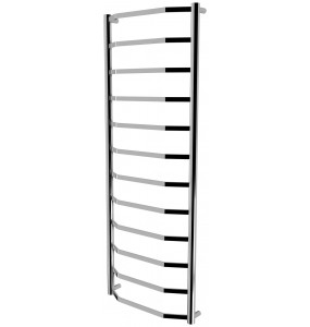 Рушникосушка Драбинка трапеція Luxe 12 хром водяна 1250x482