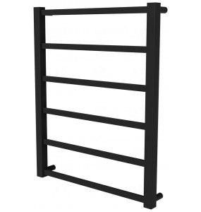 Сушарка для рушників Quatro 6 чорна RAL9005 драбинка 650x530, black