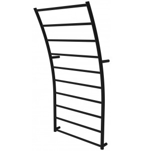 Чорна сушка для рушників Wave 10 RAL9005 драбинка 1040x525, black