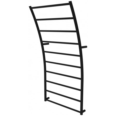 Чорна сушка для рушників Wave 10 RAL9005 драбинка 1040x525, black