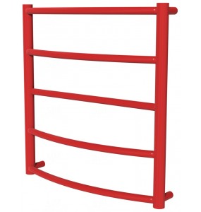 Сушарка для рушників Classic 5 червона RAL3020 драбинка 550x532, red