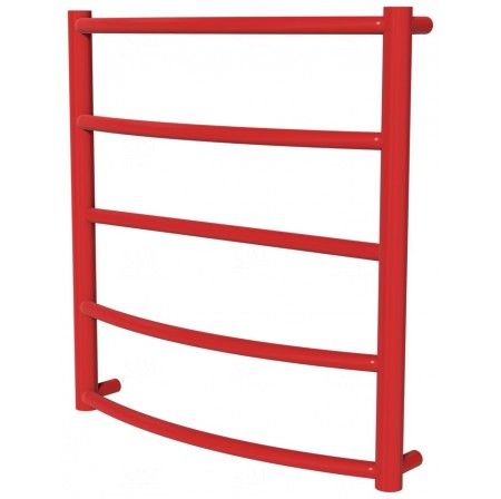Сушарка для рушників Classic 5 червона RAL3020 драбинка 550x532, red
