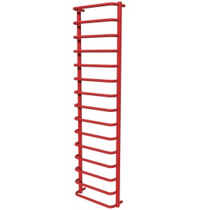 Рушникосушка Modern 15 червона RAL3020 драбинка 1550x432, red