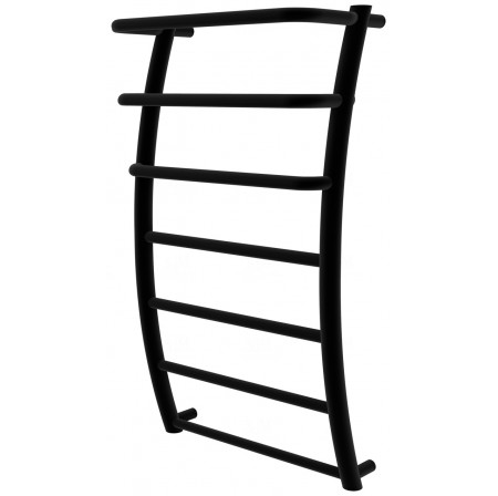 Чорна рушникосушка Breeze 7 RAL9005 драбинка 750x432, black