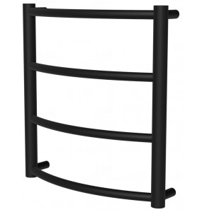 Чорна сушарка для рушників Classic 4 RAL9005 драбинка 450x432, black