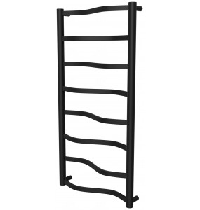 Рушникосушка Lagoon 8 чорна RAL9005 драбинка 850x432, black