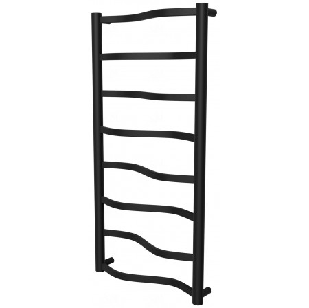 Рушникосушка Lagoon 8 чорна RAL9005 драбинка 850x432, black