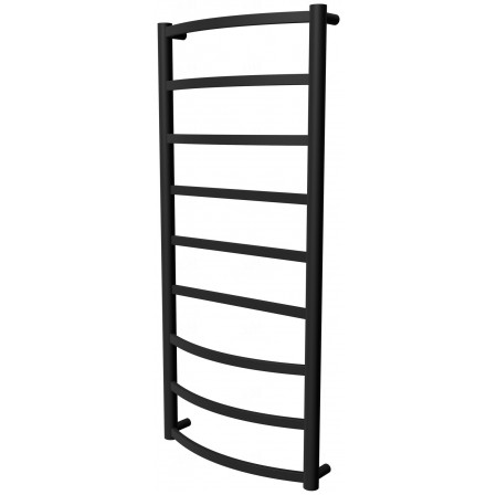 Чорна рушникосушка Elite 9 RAL9005 драбинка 950x432, black