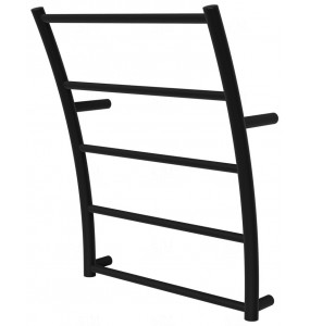 Чорна сушарка для рушників Wave 5 RAL9005 драбинка 540x425, black