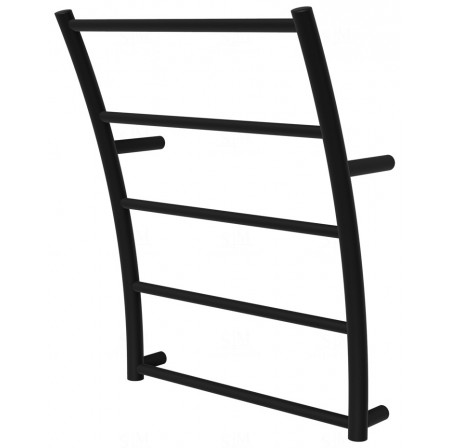 Чорна сушарка для рушників Wave 5 RAL9005 драбинка 540x425, black