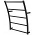 Чорна сушарка для рушників Wave 5 RAL9005 драбинка 540x425, black