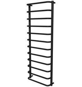 Сушарка для рушників Modern 12 чорна RAL9005 драбинка 1250x482, black