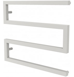 Сушарка для рушників Ultra 3 біла RAL9016 змійка 530x600, white