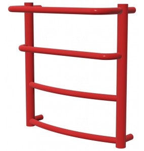 Червона сушарка для рушників Grosse 4 RAL3020 драбинка 450x432, red
