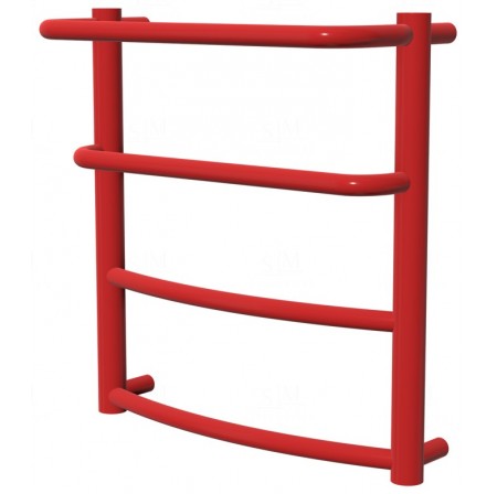 Червона сушарка для рушників Grosse 4 RAL3020 драбинка 450x432, red