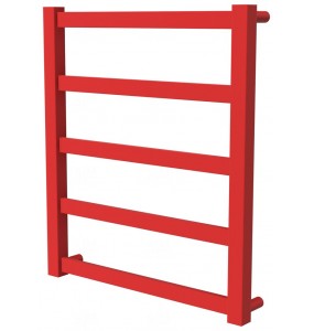 Червона рушникосушка Extra 5 RAL3020 драбинка 550x480, red