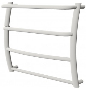 Біла сушка для рушників Breeze 4 RAL9016 драбинка 450x532, white