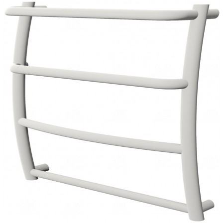 Біла сушка для рушників Breeze 4 RAL9016 драбинка 450x532, white