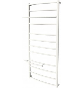 Біла рушникосушка Safo 12 RAL9016 драбинка 1100x532, white