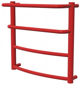 Червона рушникосушка Grosse 4 RAL3020 драбинка 450x482, red
