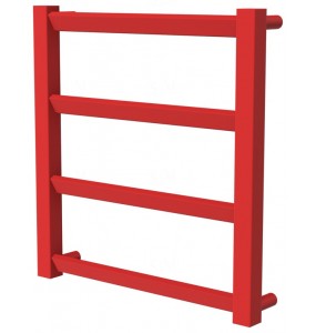 Червона рушникосушка Slide 4 RAL3020 драбинка 450x430, red