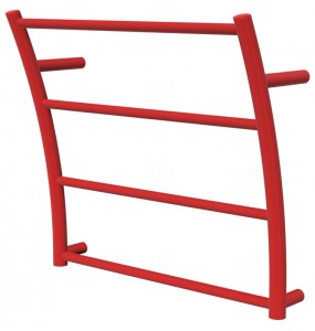 Червона рушникосушка Wave 4 RAL3020 драбинка 440x475, red