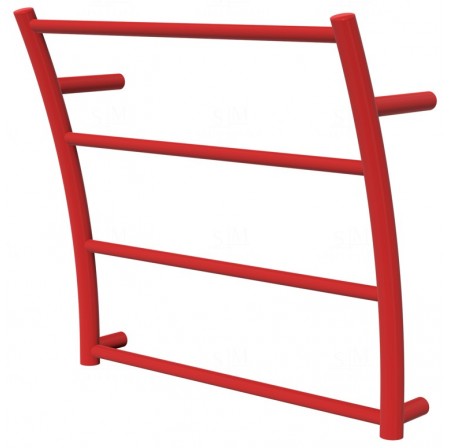 Червона рушникосушка Wave 4 RAL3020 драбинка 440x475, red