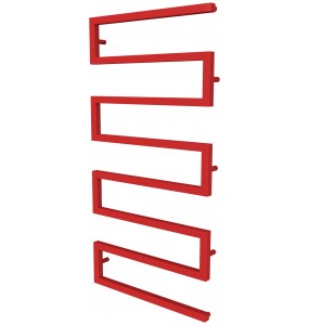 Червона рушникосушилка Ultra 7 RAL3020 змійка 1230x600, red