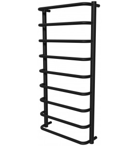 Чорна сушарка для рушників Modern 9 RAL9005 драбинка 950x482, black