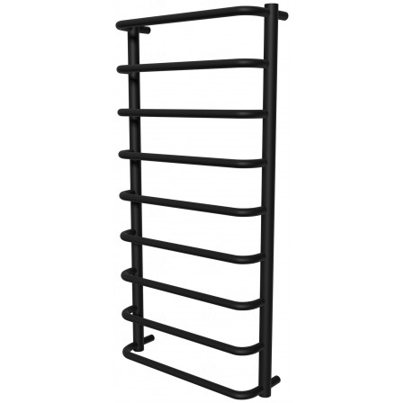 Чорна сушарка для рушників Modern 9 RAL9005 драбинка 950x482, black