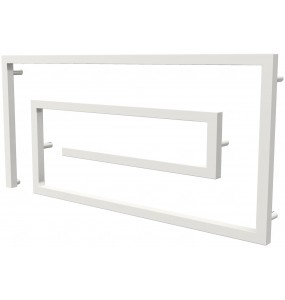 Сушарка для рушників Cyclone 8 біла RAL9016 змійка 510x1100, white