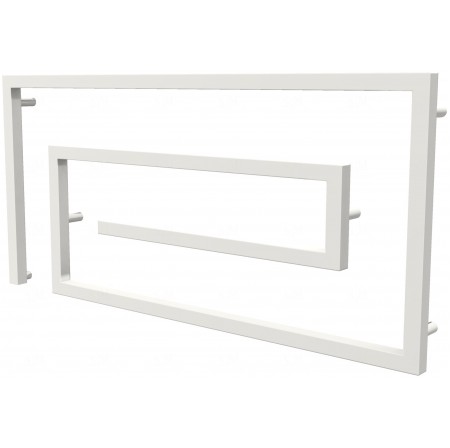 Сушарка для рушників Cyclone 8 біла RAL9016 змійка 510x1100, white