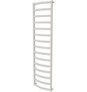 Біла сушка для рушників Maxima 15 RAL9016 драбинка 1550x432, white