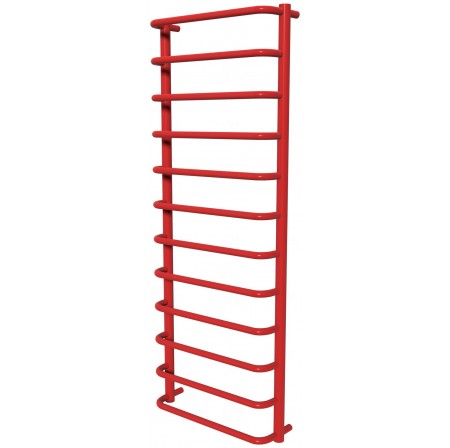 Рушникосушилка Modern 12 червона RAL3020 драбинка 1250x482, red