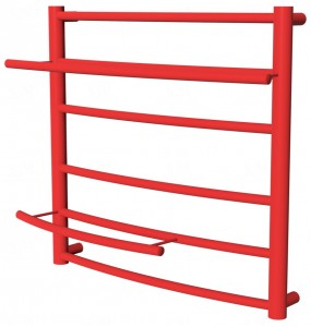 Червона сушарка для рушників Safo 6 RAL3020 драбинка 500x532, red