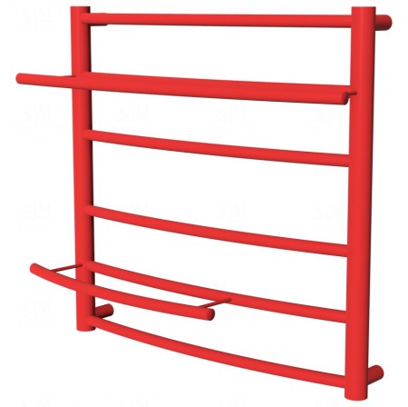 Червона сушарка для рушників Safo 6 RAL3020 драбинка 500x532, red