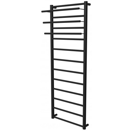 Чорна рушникосушка Elegant 12 RAL9005 драбинка 1250x432, black