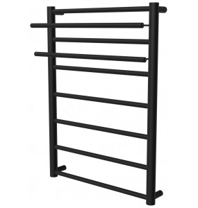 Рушникосушка Elegant 7 чорна RAL9005 драбинка 750x482, black
