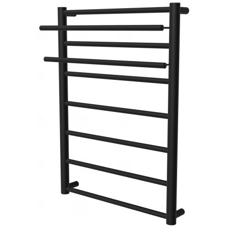 Рушникосушка Elegant 7 чорна RAL9005 драбинка 750x482, black