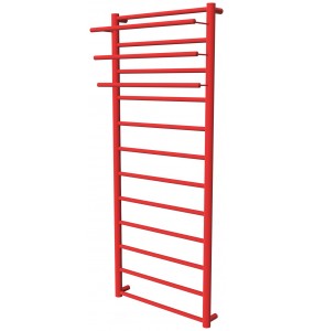 Червона сушка для рушників Elegant 12 RAL3020 драбинка 1250x482, red