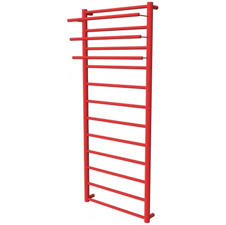 Червона сушка для рушників Elegant 12 RAL3020 драбинка 1250x482, red