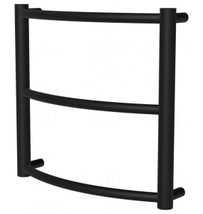 Рушникосушка Classic 3 чорна RAL9005 драбинка 400x432, black