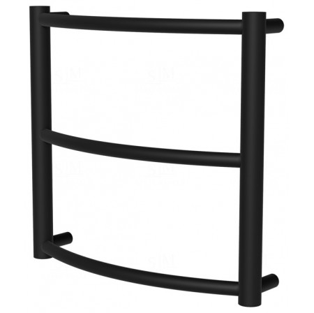 Рушникосушка Classic 3 чорна RAL9005 драбинка 400x432, black